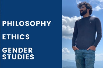 do philosophy, ethics and gender studies research