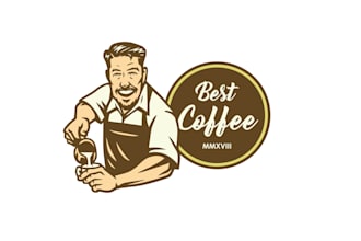 design  nice beverages logo satisfaction  in short time