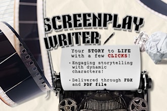 be your screenwriter for original scripts