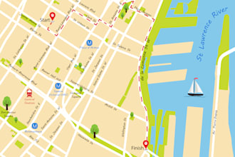 design section city map to show a location