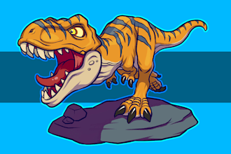 draw chibi dinosaurs or pets for you
