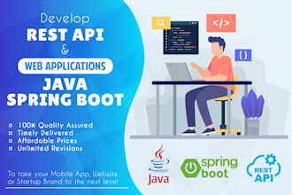 provide java spring boot , rest apis and microservices