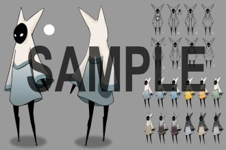 draw concept art of characters, props, and items for games