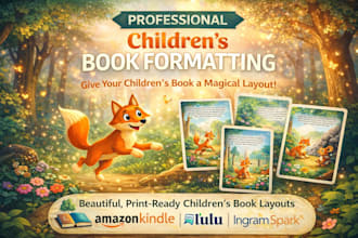 do children book formatting in indesign