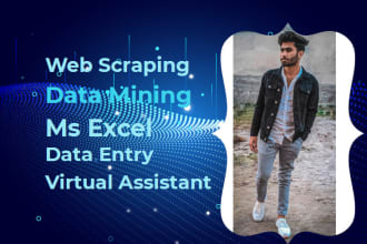 web scraping using python, data entry and data collection