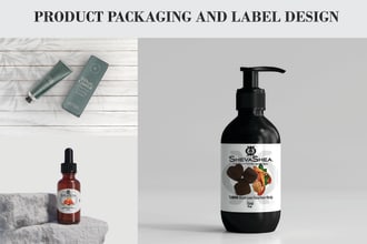 do cosmetic packaging label design, skincare, packaging label design
