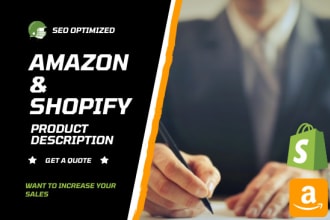 write catchy amazon and shopify product description