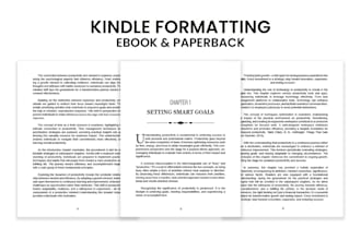 ebook formatting and layout design for pdf and kindle