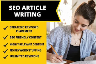 do SEO article writing or blog writing