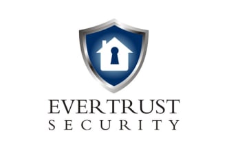 create modern cyber security, tech and technology logo with express delivery