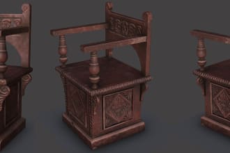create game ready 3d models assets from your 2d reference