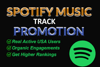 create organic spotify promotion for spotify tracks
