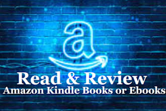 provide amazon kindle books or ebooks read and review