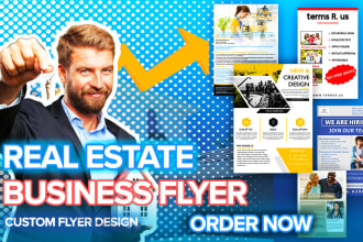 design unique business, real estate flyer in 12 hours