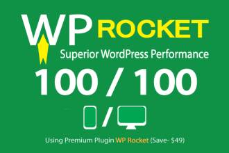 do wordpress speed optimization with wp rocket in 6 hours