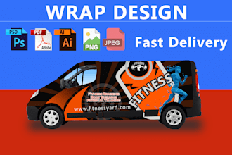 make outstanding car, vehicle and boat wrap design