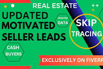 do real estate motivated seller leads list with skip tracing