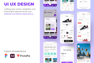 do the ui ux of your website or mobile application