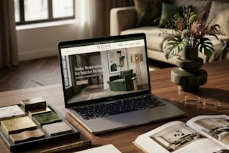 build a stunning interior design and home decor website
