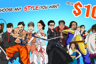 draw anime, disney, furry, or cartoon character for you