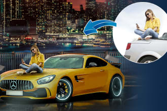 make car realistic photo composite