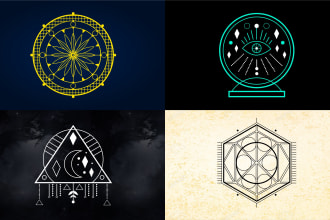 design unique sacred geometry or mystical logo for you