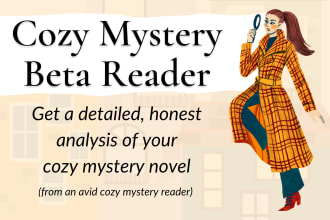 beta read your cozy mystery novel