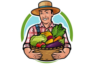 design creative modern agriculture logo for your business