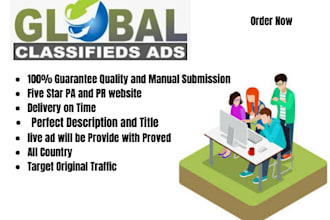 publish classified ads on top rated websites worldwide