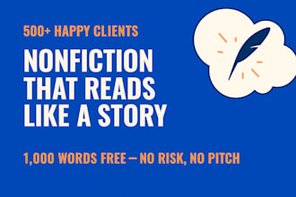 be your ghostwriter or writer for non fiction book and ebook