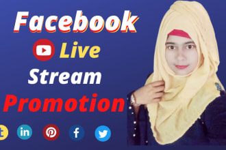 do live stream promotion in real and organic way by facebook