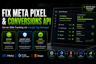 setup meta pixel, server side tracking capi with GTM