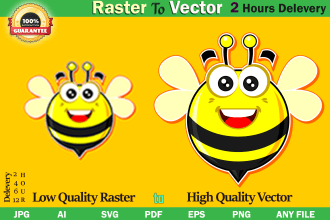 vector tracing, redraw or recreate your logo, sketch or illustration
