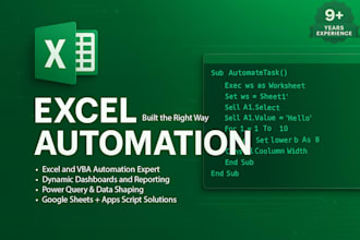 fix and automate excel with advanced vba