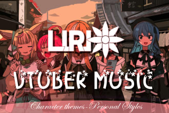 make vtuber or youtuber background music
