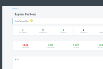 create a courier logistics, trucking, cargo, dispatch software website