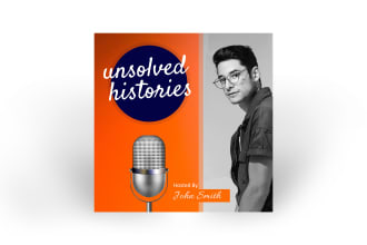design podcast logo and podcast cover