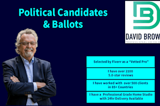 voice political candidates or ballots