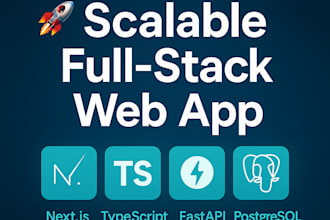 build a scalable next js and fastapi full stack web app