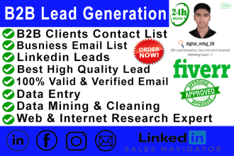 do b2b linkedin lead generation, verified contact email list building