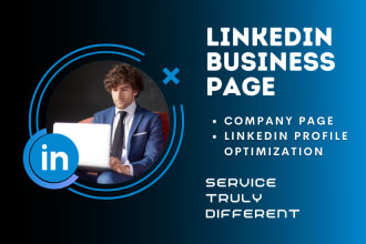 create and set up your linkedin company page and business page