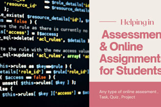 do help any type of assessment
