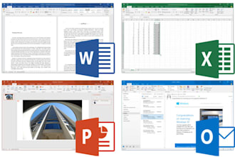 do any kind of projects on ms word or excel