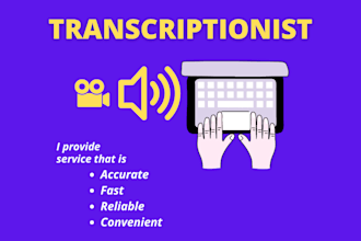 provide an accurate transcript of your audio or video file