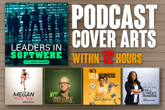 design stunning podcast cover art