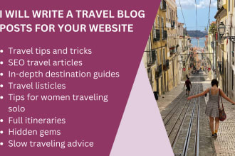 write a travel article for your blog