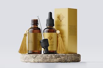 do product hemp label design, cbd oil label, and box design