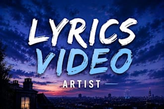 create professional animated lyrics video