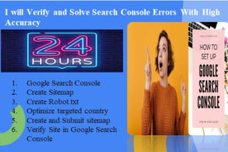 verify and solve index errors in the google search console