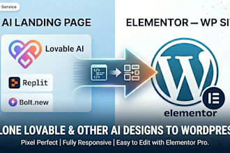 clone or migrate ai landing pages to wordpress from lovable, replit, v0